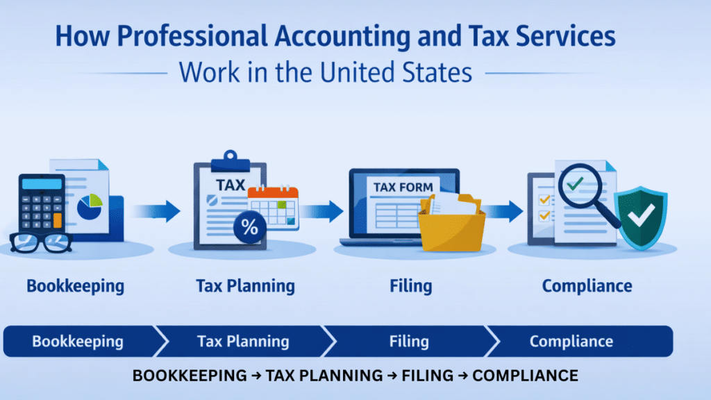 How professional prime accounting and tax solutions and tax services work in the United States