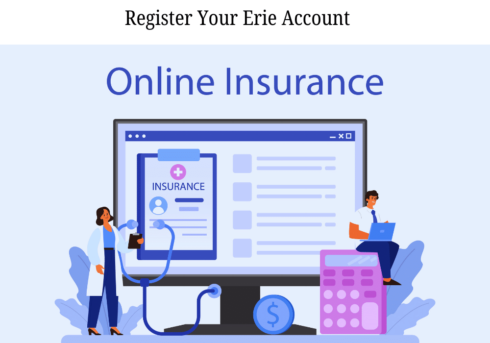 Erie Insurance create account registration illustration for new policyholders