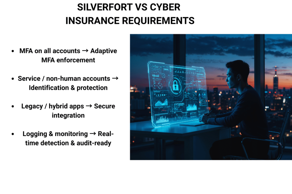 Silverfort Vs Cyber Insurance Requirements in the full Guidness