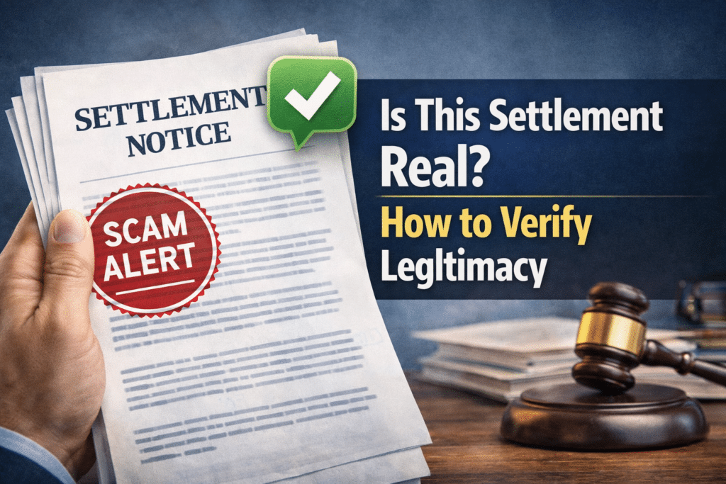 Steps to verify legitimacy of Credit One Bank settlement and avoid scams