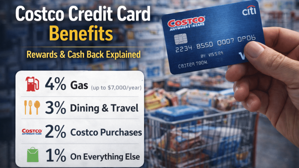 Costco credit card cashback and rewards benefits