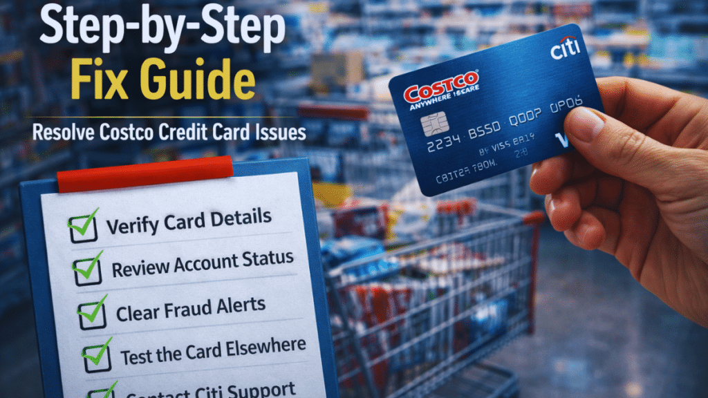 Step by step guide to fix Costco credit card problems
