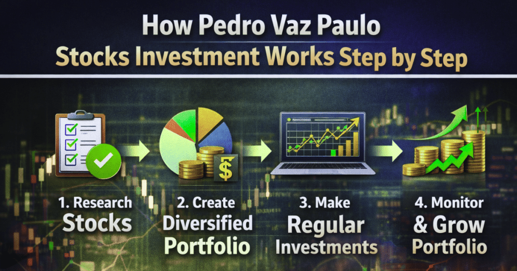 Step by step Pedro Vaz Paulo stocks investment sequence with portfolio analysis image