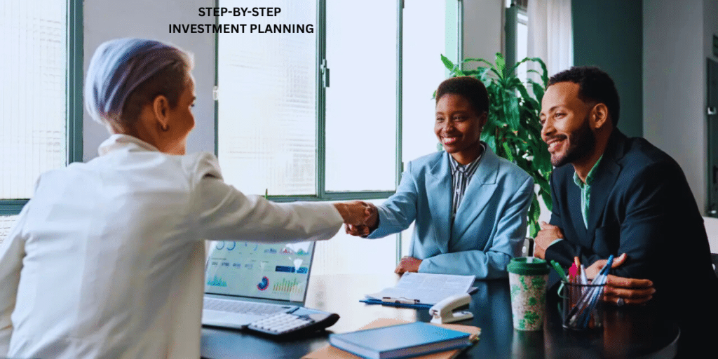 Step by step investment policy statement planning and strategy process visual